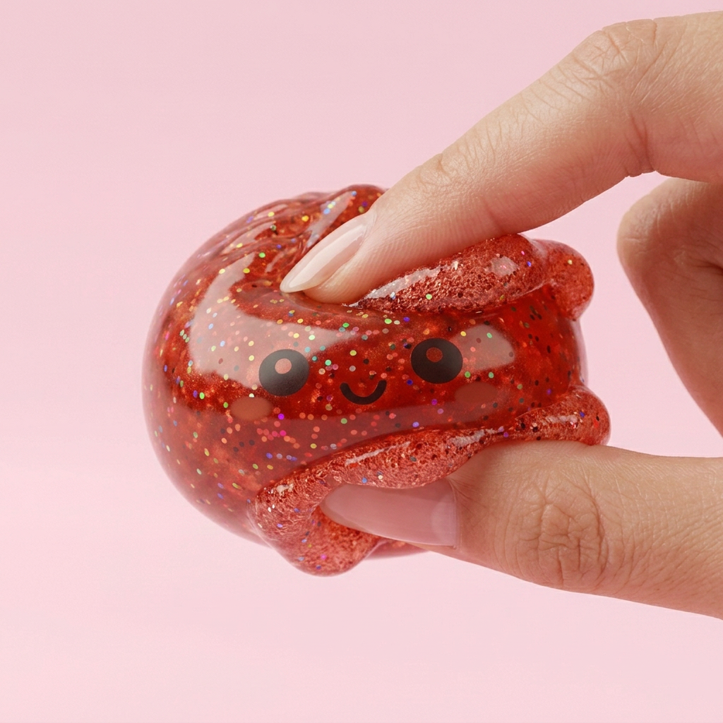 Mini Dumpling Squishy Metallic Mystery — slow-rise effect, het schuim vert langzaam terug