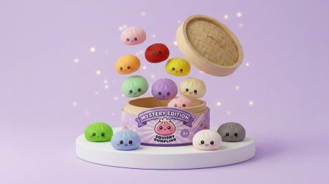 Mini Dumplings Squishy Mystery Verrassing tijdens het knijpen, zacht materiaal