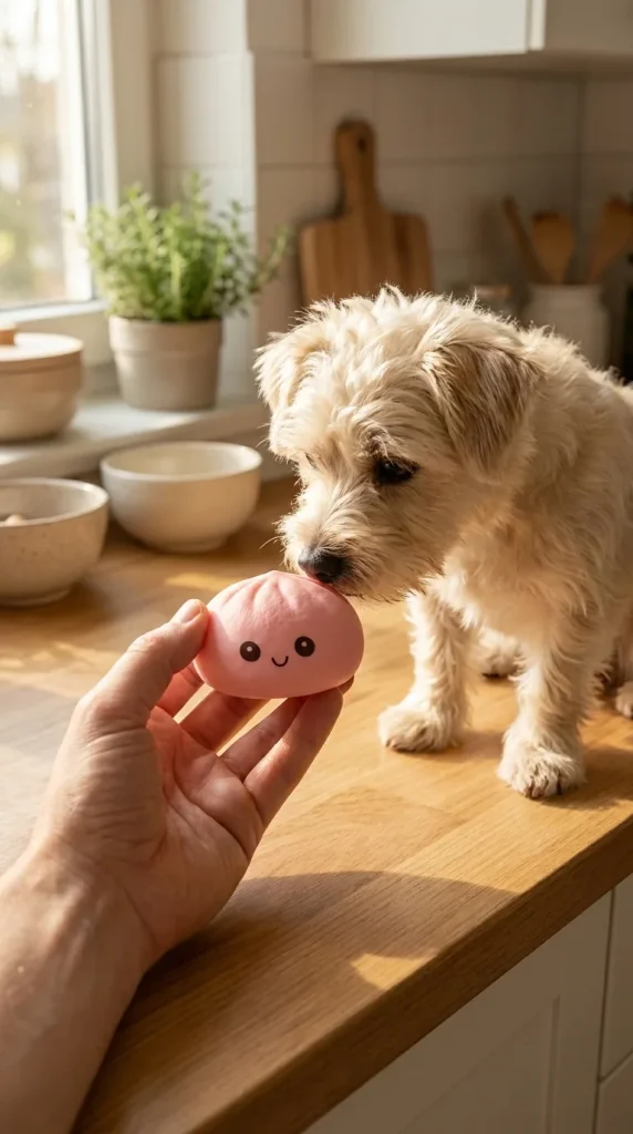 Mini Dumplings Squishy Mystery Verrassing met een knuffel