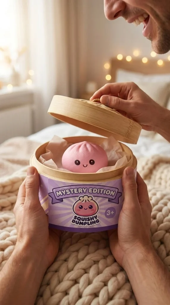 Mini Dumplings Squishy Mystery Verrassing tijdens het uitpakken