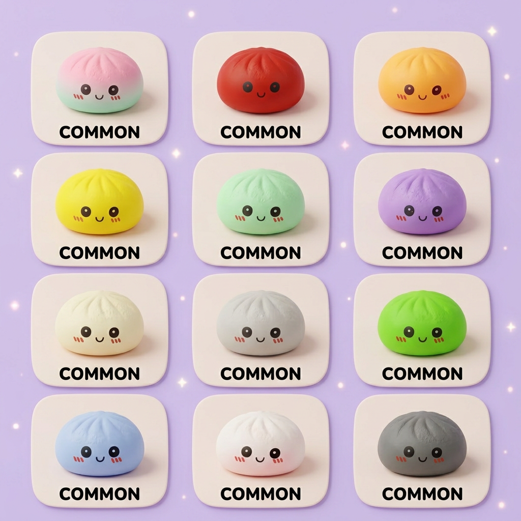Mini Dumplings Squishy Mystery Verrassing tijdens het knijpen, zacht materiaal