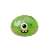 Squishy Dumpling Monster Halloween Groen Glitter tijdens het knijpen, zacht materiaal