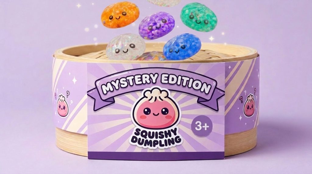 Mystery Dumpling Squishy Zachte Bubbel tijdens het knijpen, zacht materiaal