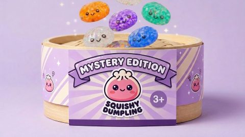 Mystery Dumpling Squishy Zachte Bubbel tijdens het knijpen, zacht materiaal