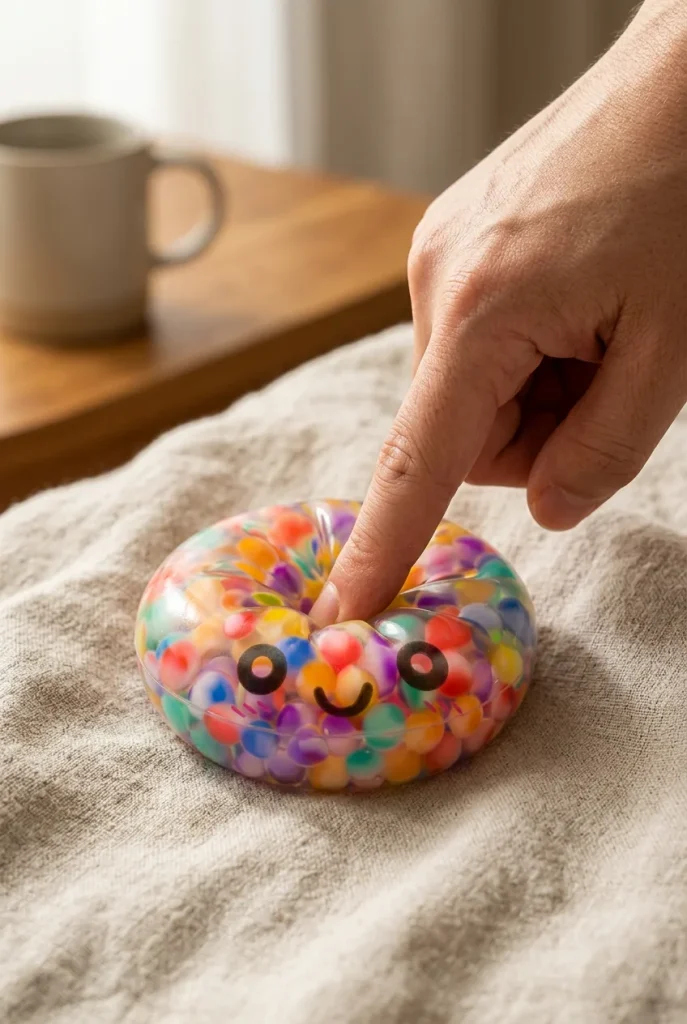 Mystery Dumpling Squishy Zachte Bubbel tijdens het knijpen