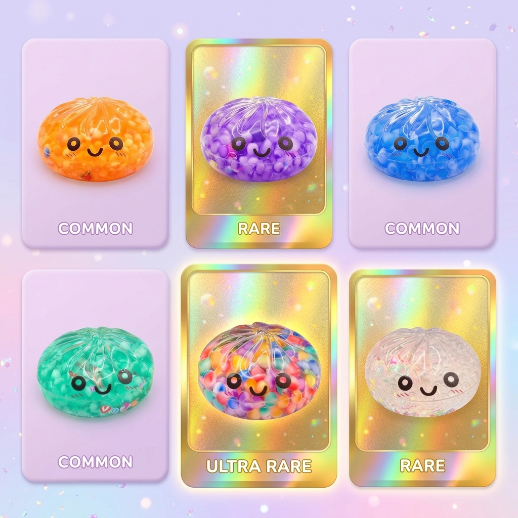 Mystery Dumpling Squishy Zachte Bubbel tijdens het knijpen, zacht materiaal