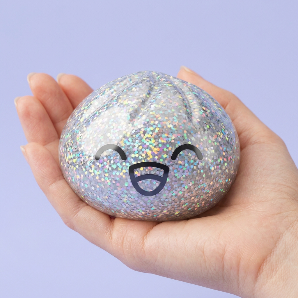 Rare Dumpling Squishy – Mystery Collector Editie in de hand gehouden, echte grootte