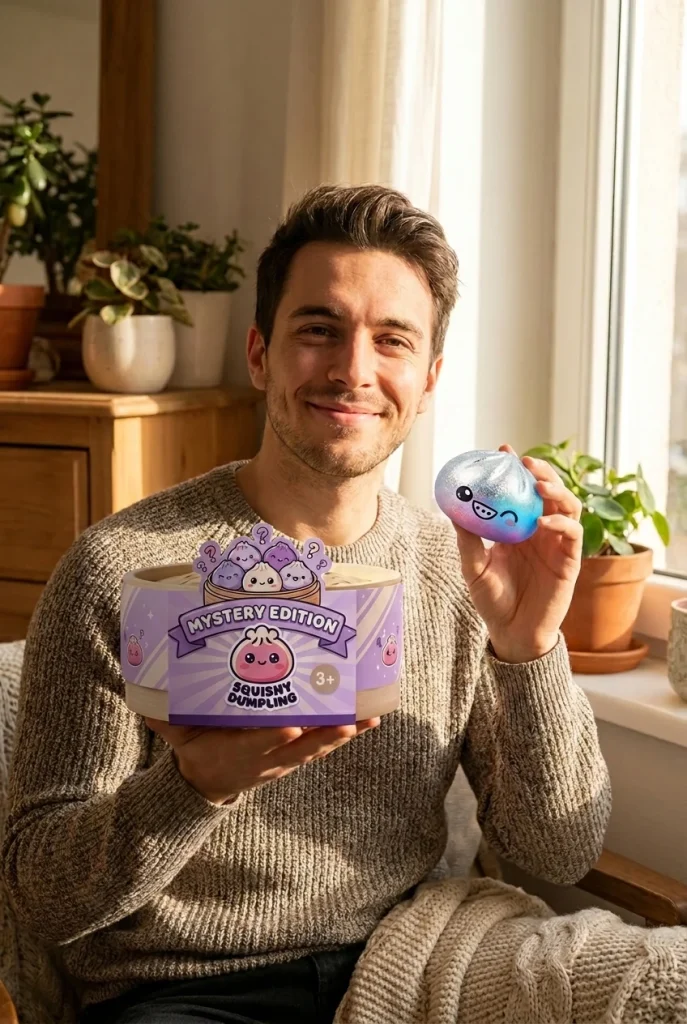 Rare Dumpling Squishy – Mystery Collector Editie met zijn doos