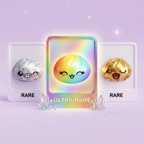 Rare Dumpling Squishy – Mystery Collector Editie tijdens het knijpen, zacht materiaal
