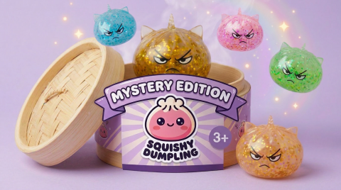 Glitter Dumpling Squishy Rare Unicorn Magic tijdens het knijpen, zacht materiaal