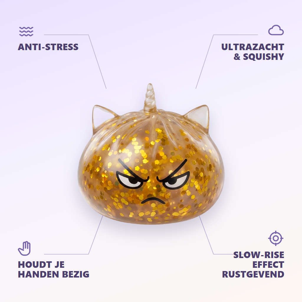 Glitter Dumpling Squishy Rare Unicorn Magic — zijn voordelen
