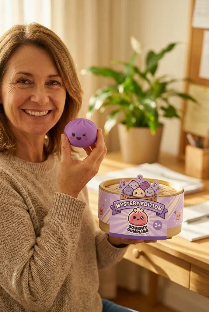 Mystery Dumpling Squishy Verrassingsbox met zijn doos