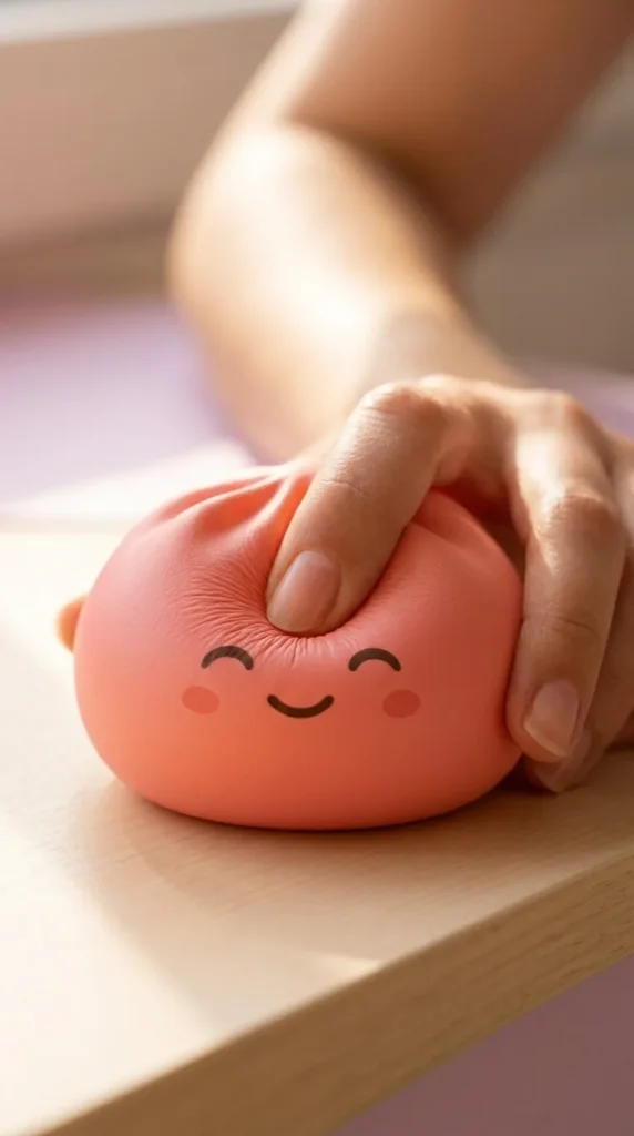 Mystery Dumpling Squishy Verrassingsbox tijdens het knijpen
