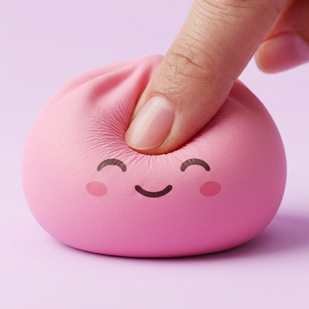 Mystery Dumpling Squishy Verrassingsbox tijdens het knijpen, zacht materiaal
