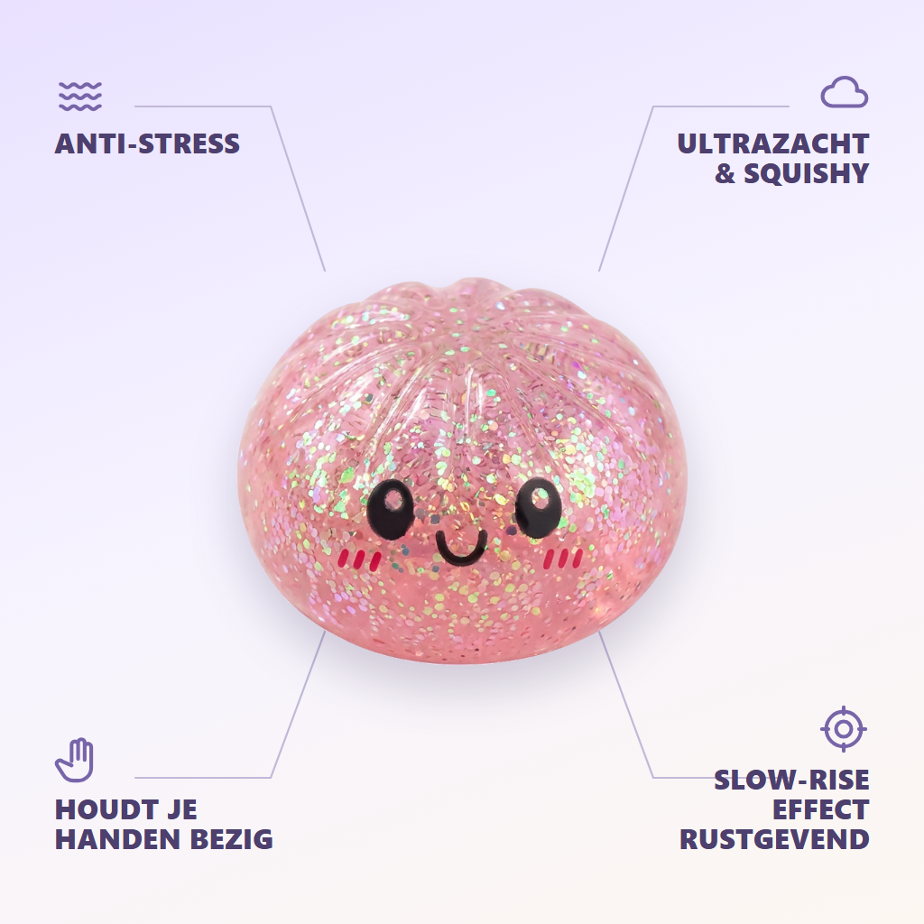 Dumplings Squishy Glitter Mystery – Glinsterende Verrassing — zijn voordelen