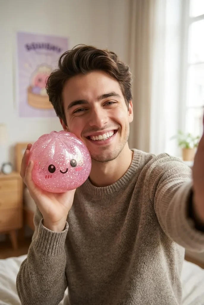 Dumplings Squishy Glitter Mystery – Glinsterende Verrassing in het dagelijks leven