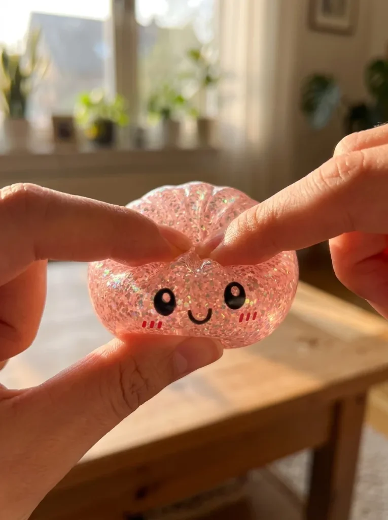 Dumplings Squishy Glitter Mystery – Glinsterende Verrassing tijdens het knijpen