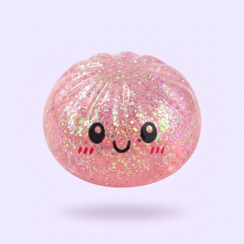 Dumplings Squishy Glitter Mystery – Glinsterende Verrassing tijdens het knijpen, zacht materiaal