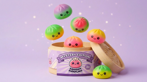 Dumpling Squishy Ombre Mystery Verrassing tijdens het knijpen, zacht materiaal