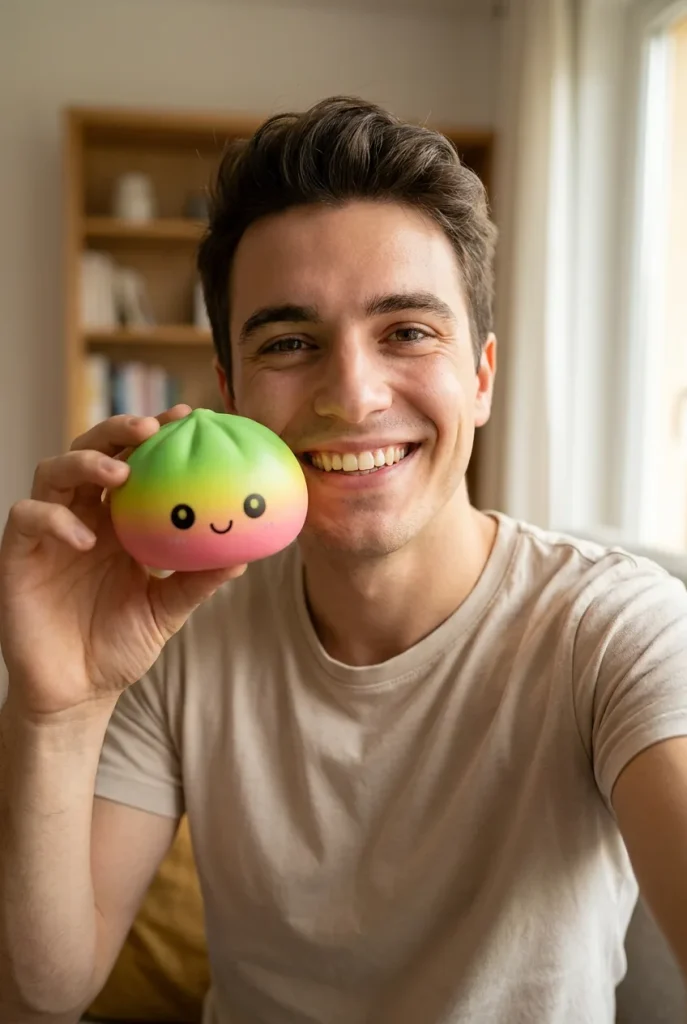 Dumpling Squishy Ombre Mystery Verrassing in het dagelijks leven