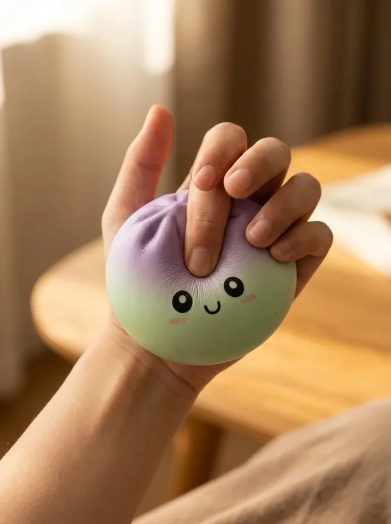 Dumpling Squishy Ombre Mystery Verrassing tijdens het knijpen