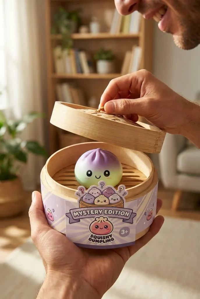 Dumpling Squishy Ombre Mystery Verrassing tijdens het uitpakken