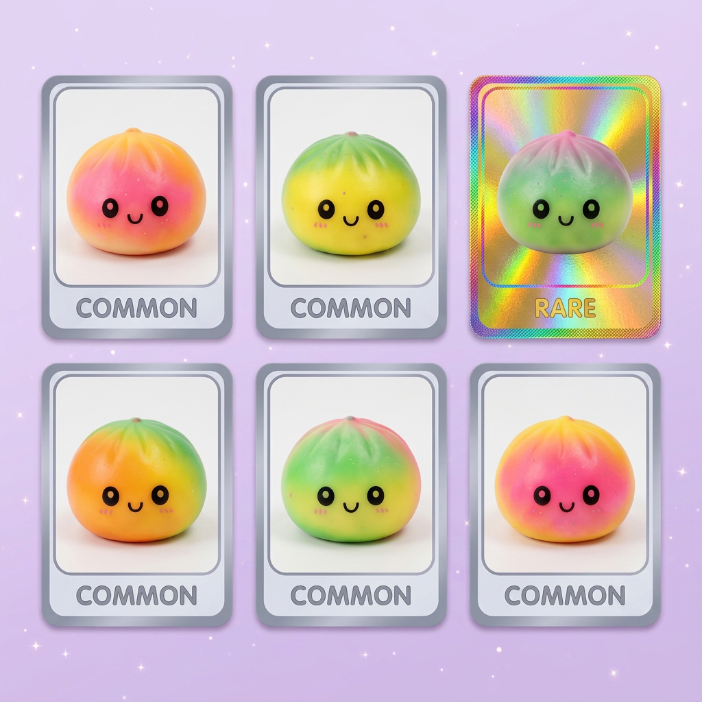 Dumpling Squishy Ombre Mystery Verrassing tijdens het knijpen, zacht materiaal
