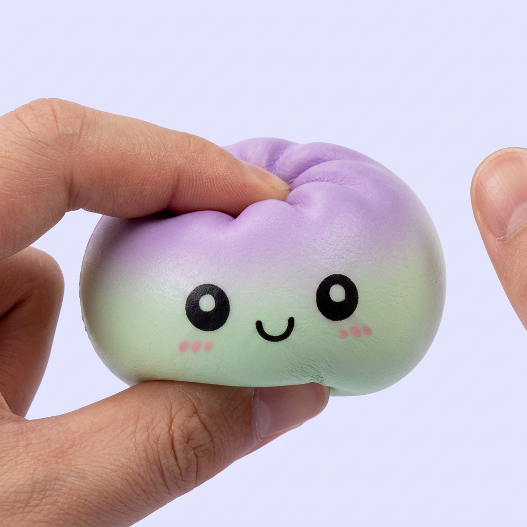 Dumpling Squishy Ombre Mystery Verrassing — slow-rise effect, het schuim vert langzaam terug