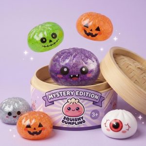 Squishy Dumpling Mystery Halloween – 6 Designs tijdens het knijpen, zacht materiaal
