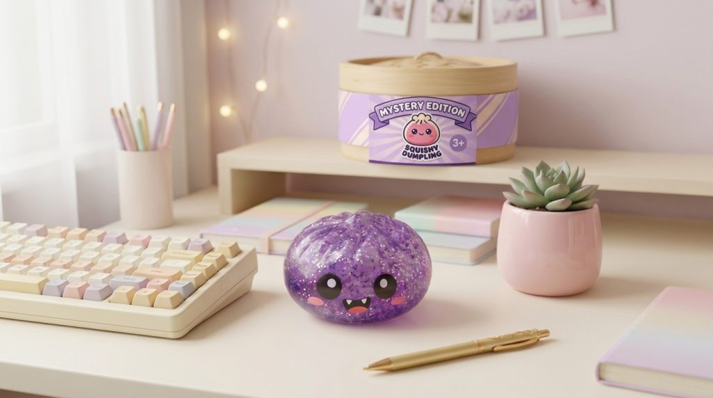 Squishy Dumpling Mystery Halloween – 6 Designs in zijn kawaii omgeving