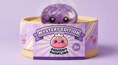 Squishy Dumpling Mystery Halloween – 6 Designs in het bamboe stoommandje