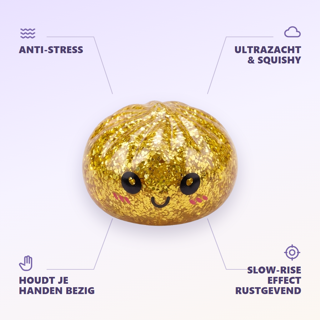 Squishy Dumpling Mystery Glitter Mini Set — zijn voordelen