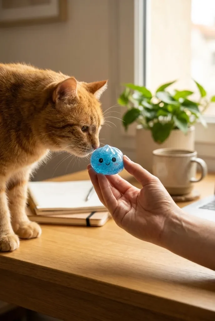 Squishy Dumpling Mystery Glitter Mini Set met een knuffel