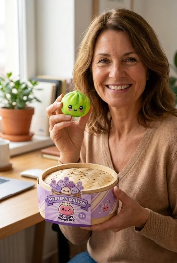 Dumpling Squishy Mystery Tie Dye Mini Verrassing met zijn doos