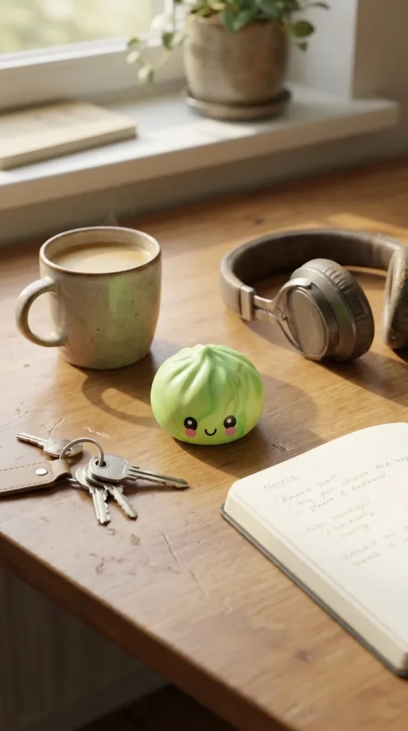Dumpling Squishy Mystery Tie Dye Mini Verrassing op het bureau