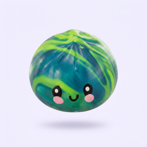 Dumpling Squishy Mystery Tie Dye Mini Verrassing tijdens het knijpen, zacht materiaal