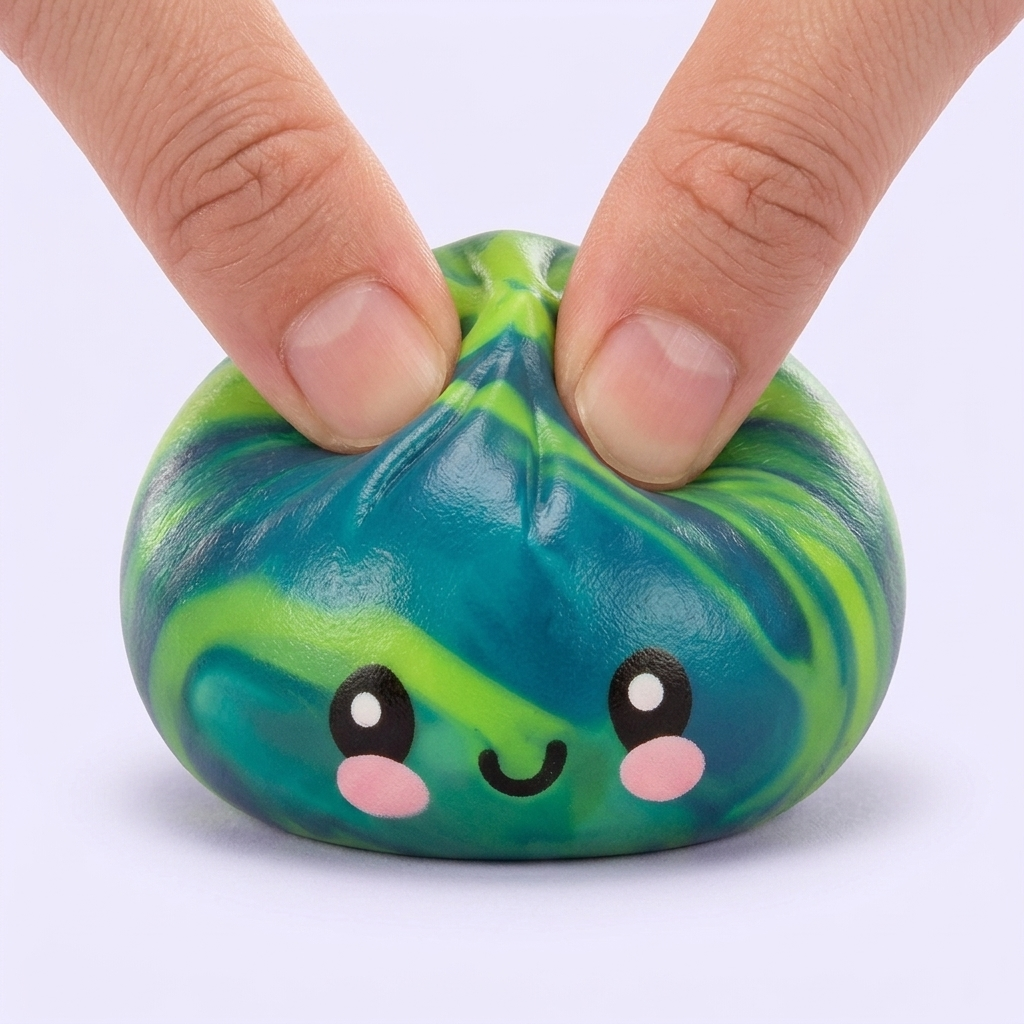 Dumpling Squishy Mystery Tie Dye Mini Verrassing tijdens het knijpen, zacht materiaal