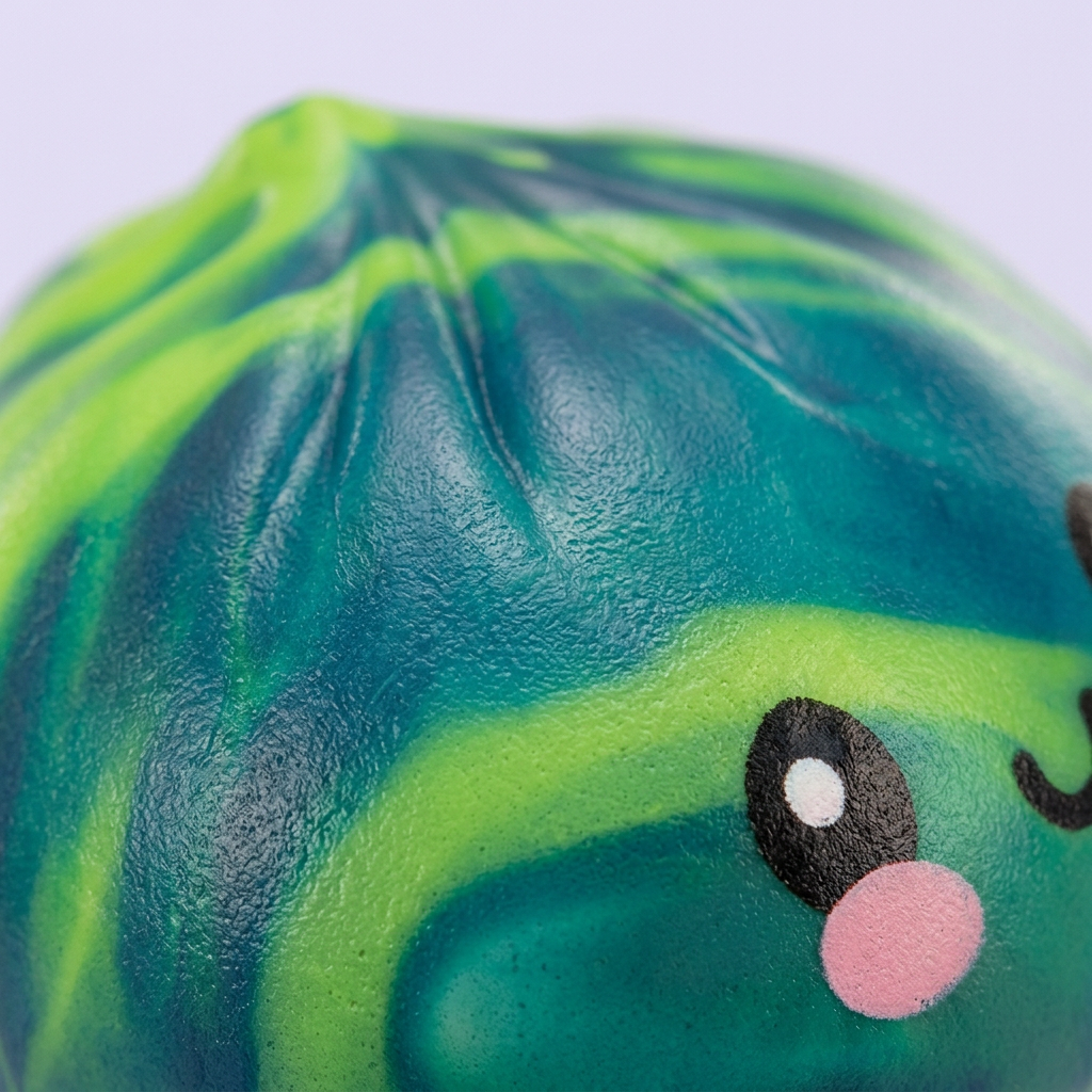 Dumpling Squishy Mystery Tie Dye Mini Verrassing — macro-close-up van de textuur