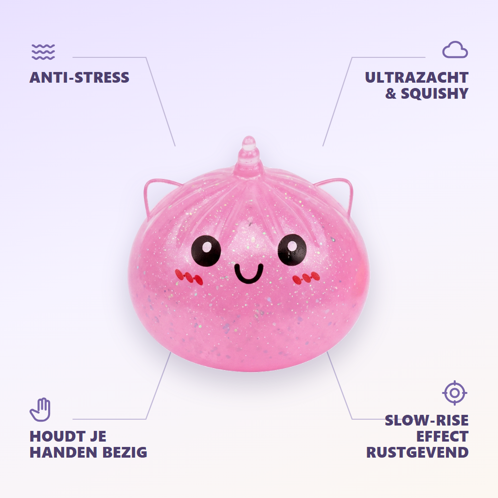 Dumpling Squishy Unicorn Mystery Mini Eenhoorn — zijn voordelen