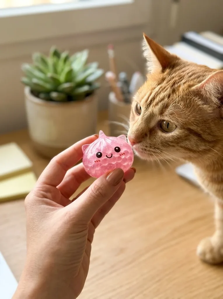 Dumpling Squishy Unicorn Mystery Mini Eenhoorn met een knuffel