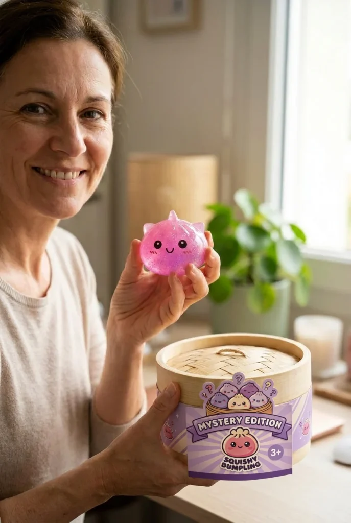 Dumpling Squishy Unicorn Mystery Mini Eenhoorn met zijn doos