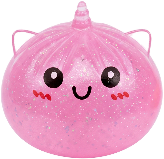 Dumpling Squishy Unicorn Mystery Mini Eenhoorn tijdens het knijpen, zacht materiaal