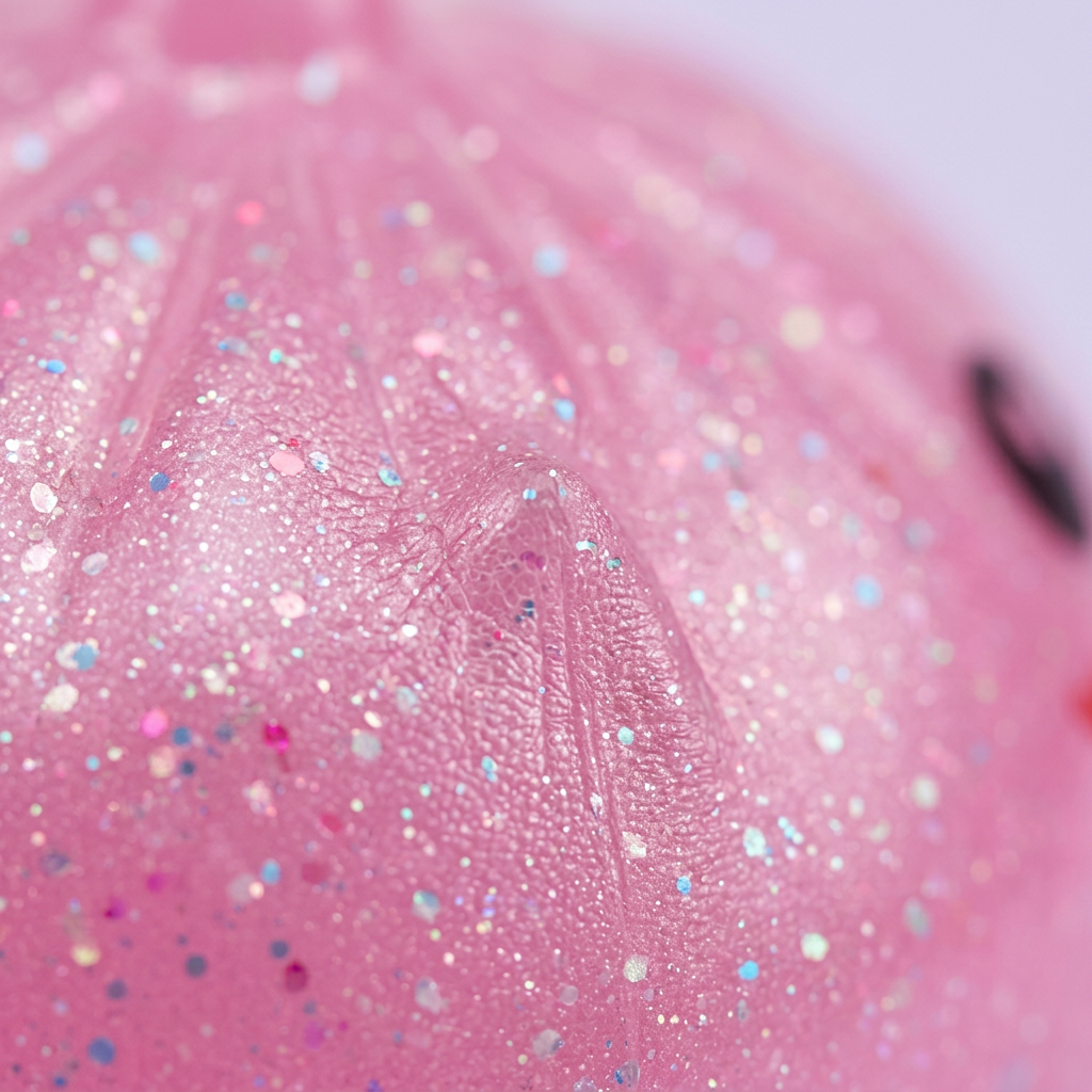 Dumpling Squishy Unicorn Mystery Mini Eenhoorn — macro-close-up van de textuur