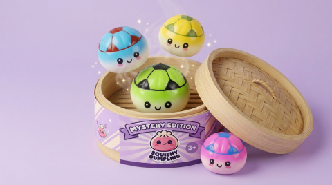 Mystery Dumpling Squishy Voetbal Editie tijdens het knijpen, zacht materiaal