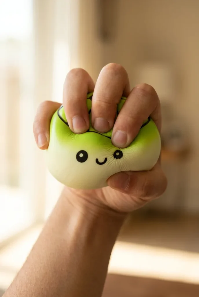 Mystery Dumpling Squishy Voetbal Editie tijdens het knijpen