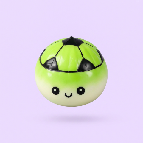 Mystery Dumpling Squishy Voetbal Editie tijdens het knijpen, zacht materiaal