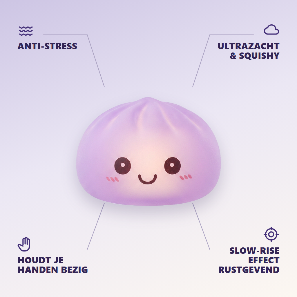 Mystery Squishy Dumpling Nachtlampje — zijn voordelen