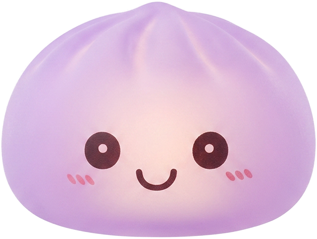 Mystery Squishy Dumpling Nachtlampje tijdens het knijpen, zacht materiaal