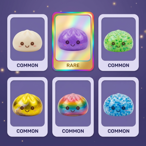 Mystery Squishy Dumpling Nachtlampje tijdens het knijpen, zacht materiaal