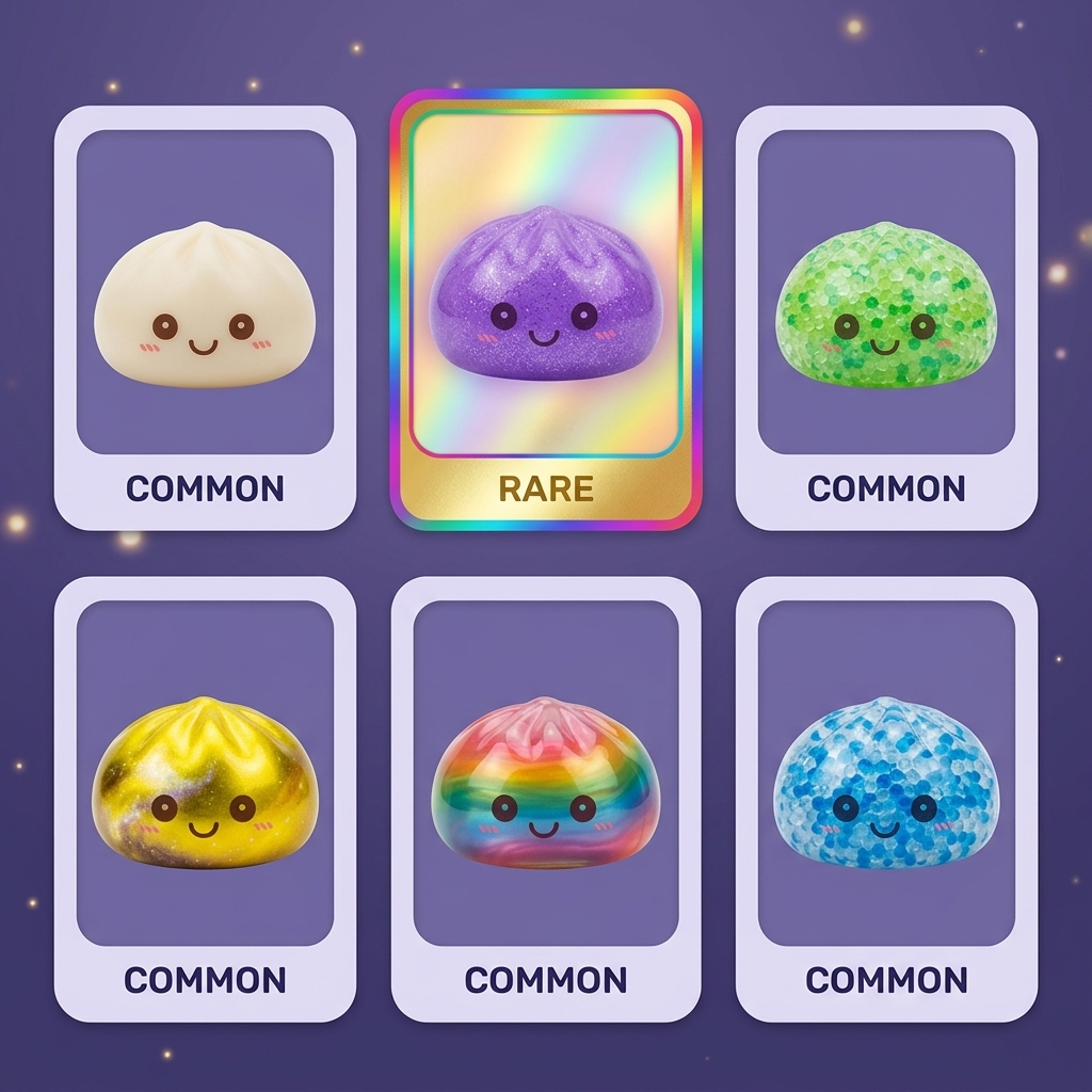 Mystery Squishy Dumpling Nachtlampje tijdens het knijpen, zacht materiaal